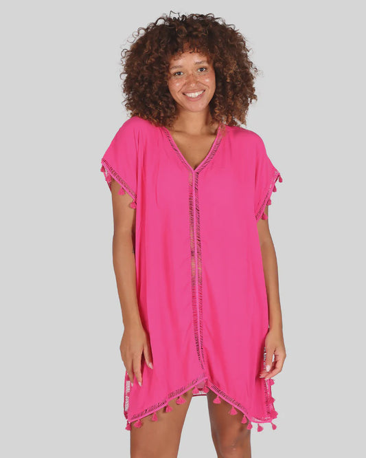 MOROCCAN KAFTAN in Dragonfruit