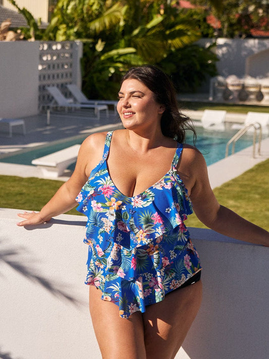 Florida 3 Tier Tankini Top