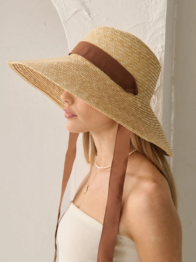 Cara Ribbon Straw Hat