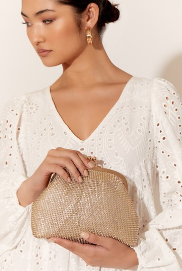Disco Glam Purse Frame Clutch