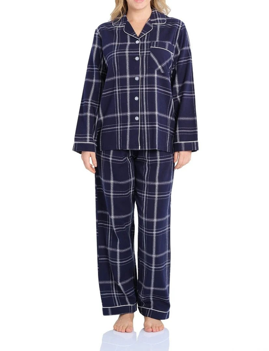Evening Check Flannelette PJ Set
