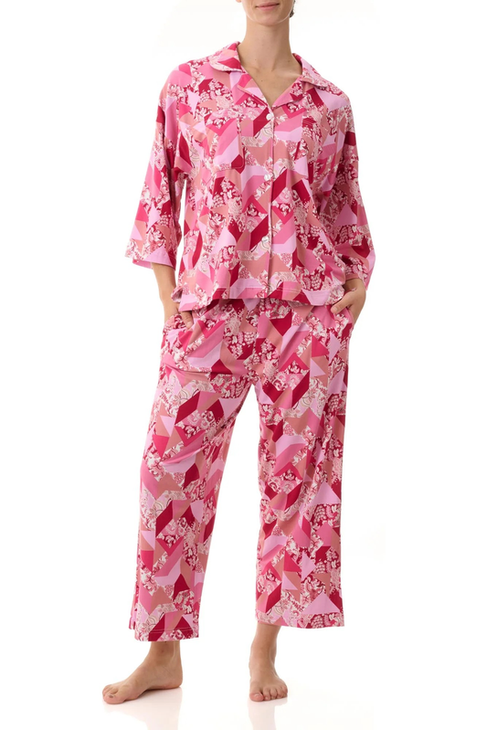 Questa Cranberry 7/8th pyjama