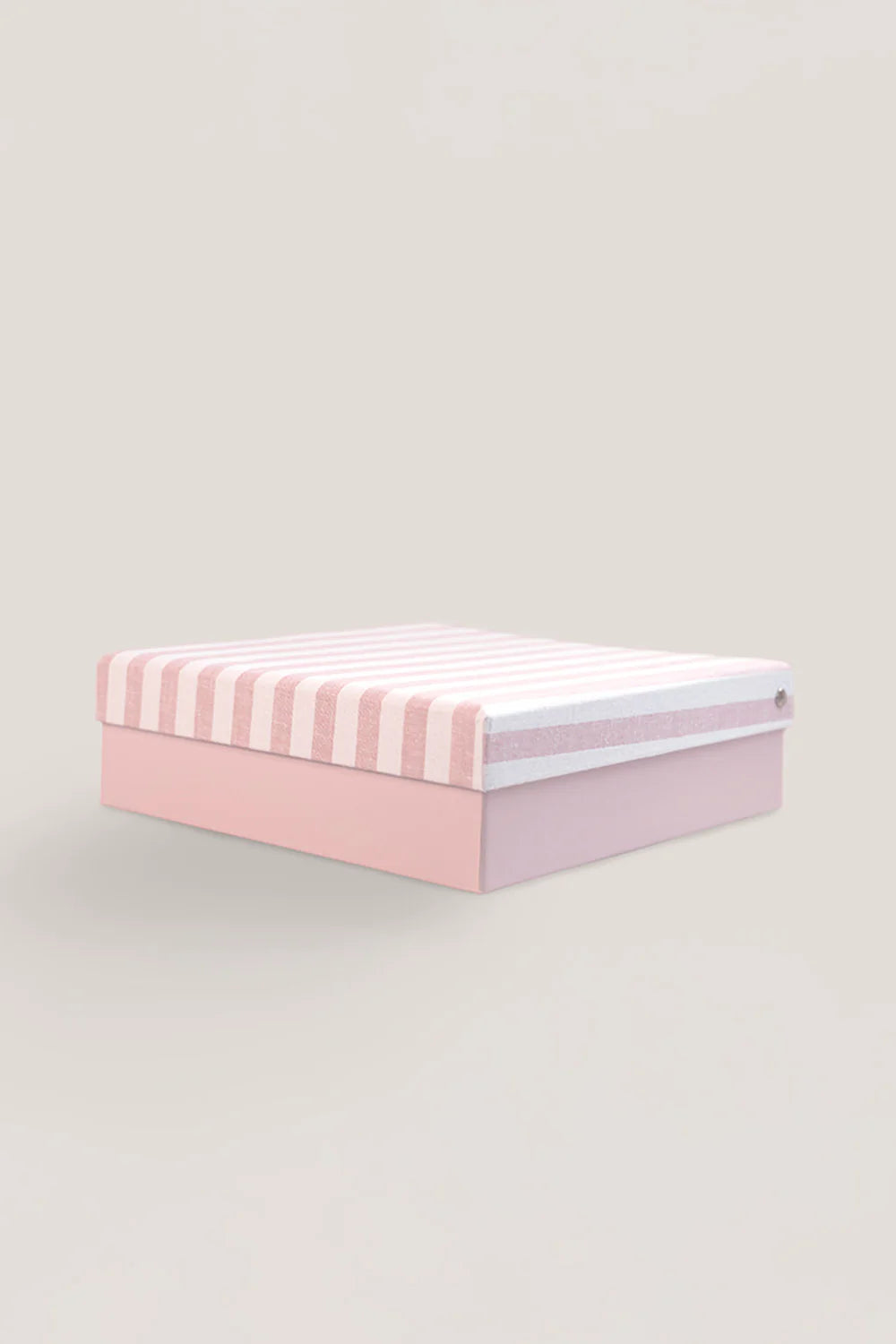 Evie Stripe Linen Short Set in Pink