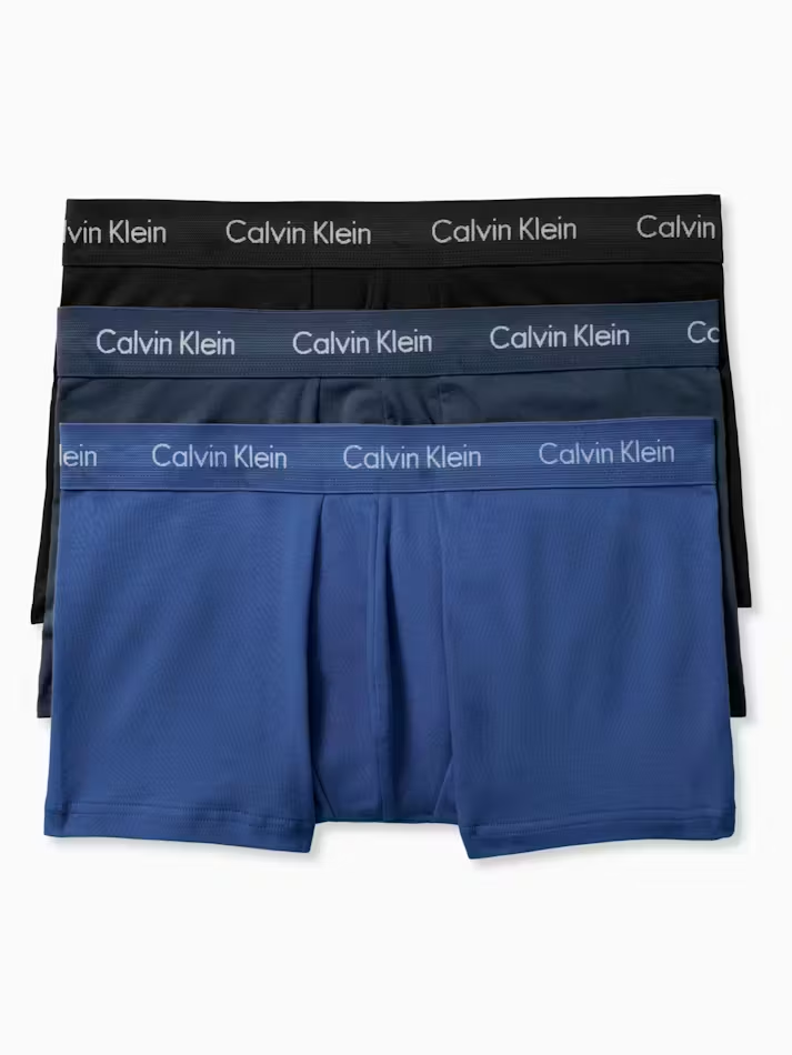 Calvin Klein Cotton Stretch 3 PACK Low Rise Trunk