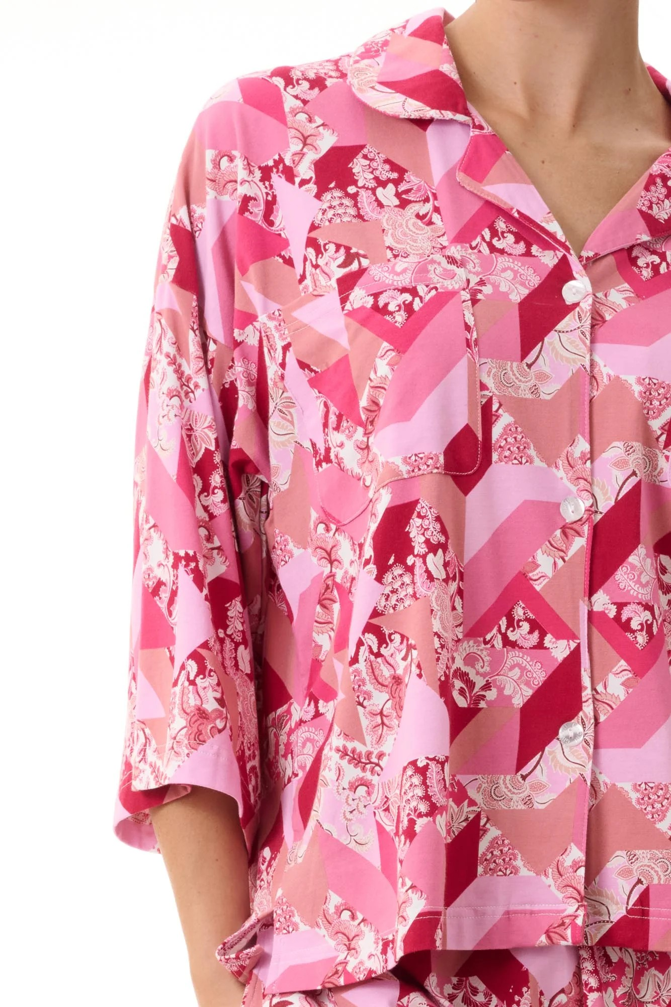 Questa Cranberry 7/8th pyjama