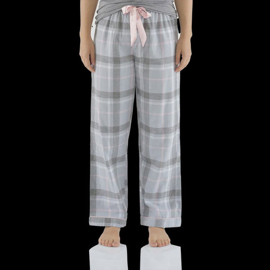 Moss Check Flannelette Cotton Pyjama Pant