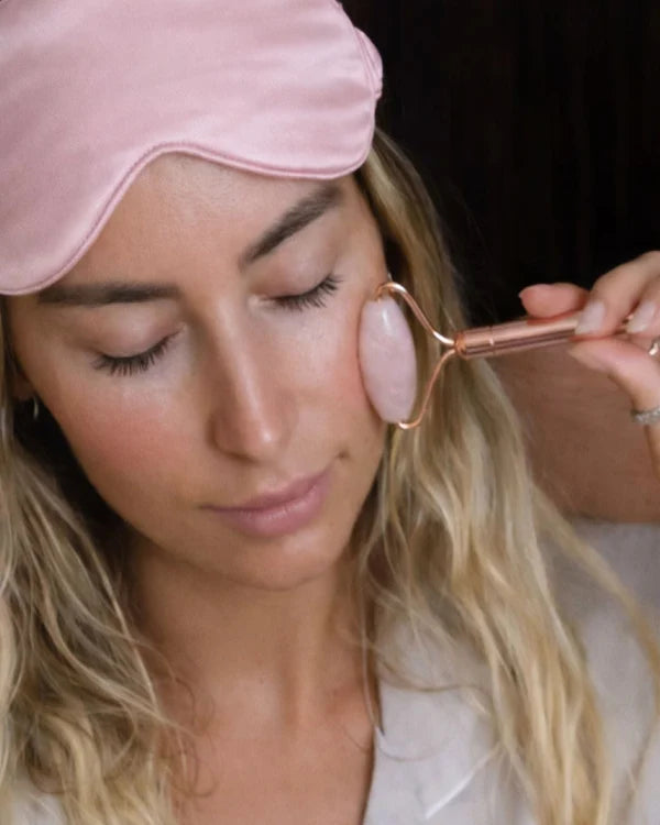 Silk Sleep Mask Shell Pink