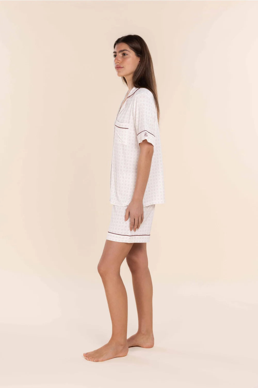 Penelope Bamboo Short Set in Pink