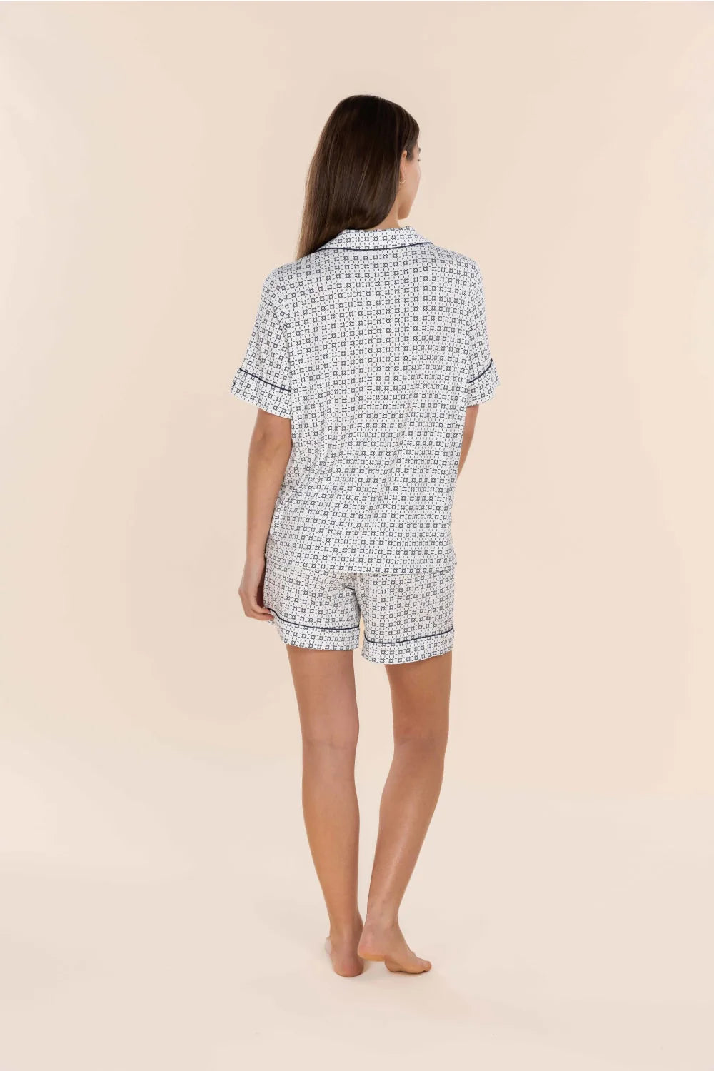 Penelope Bamboo Short Set in Navy