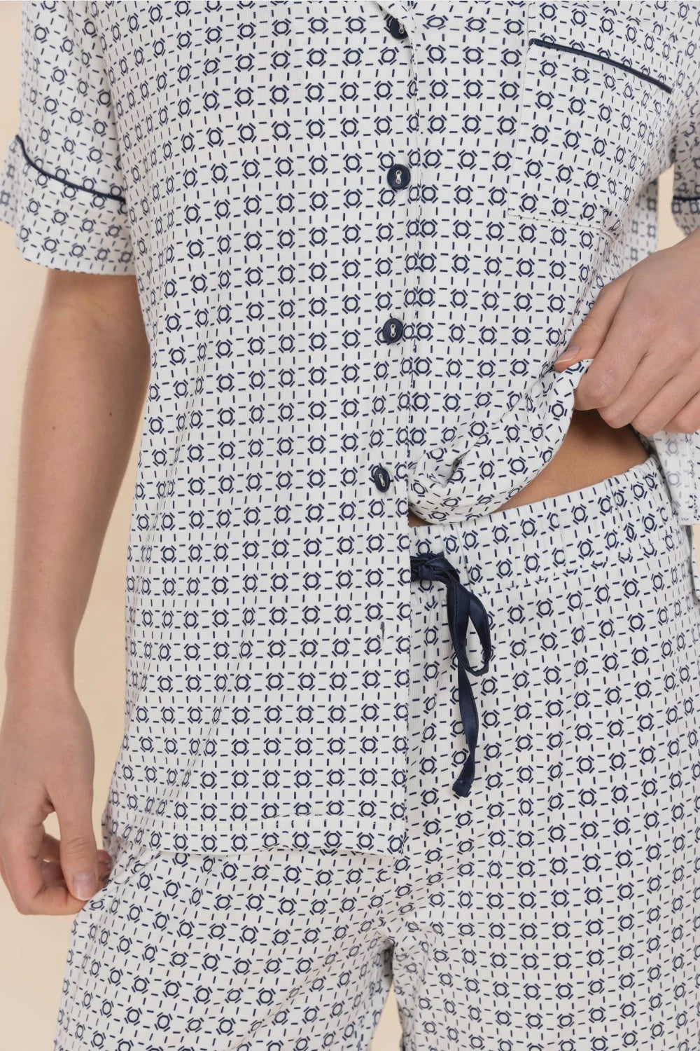 Penelope Bamboo Short Set in Navy