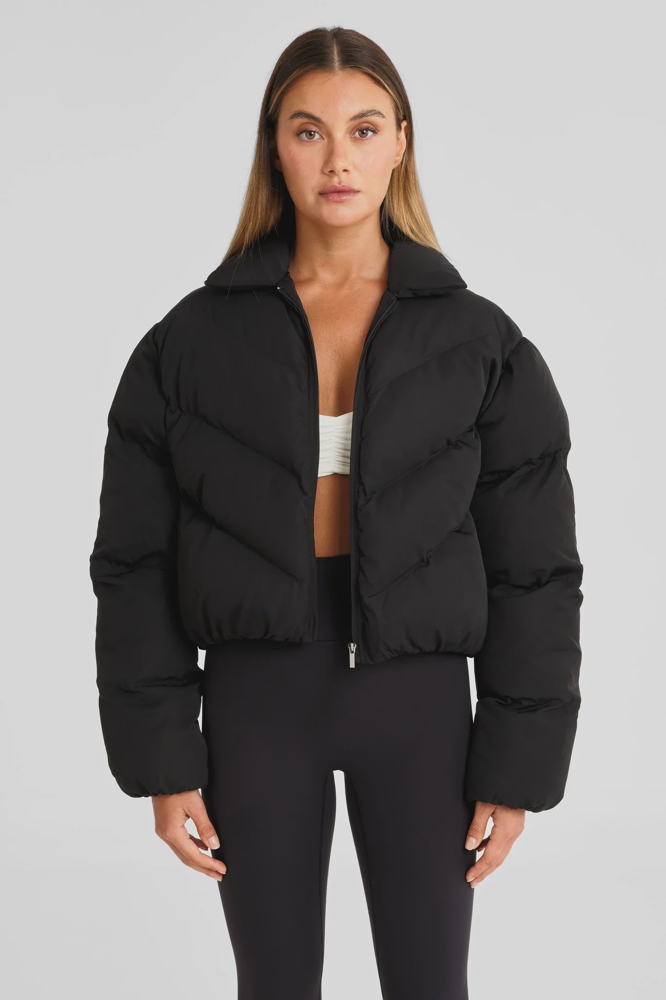 ALLFENIX Cropped Puffer Jacket