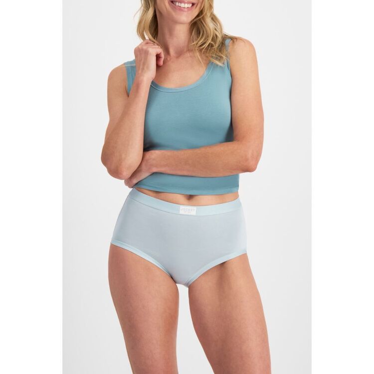 Jockey Women's Comfort Classics Bamboo Full Brief 2 Pack Blue
