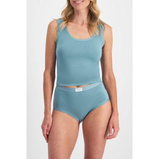 Jockey Women's Comfort Classics Bamboo Full Brief 2 Pack Blue