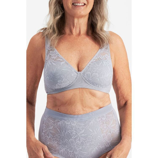Ultralight Wirefree Bra in Silver Blue