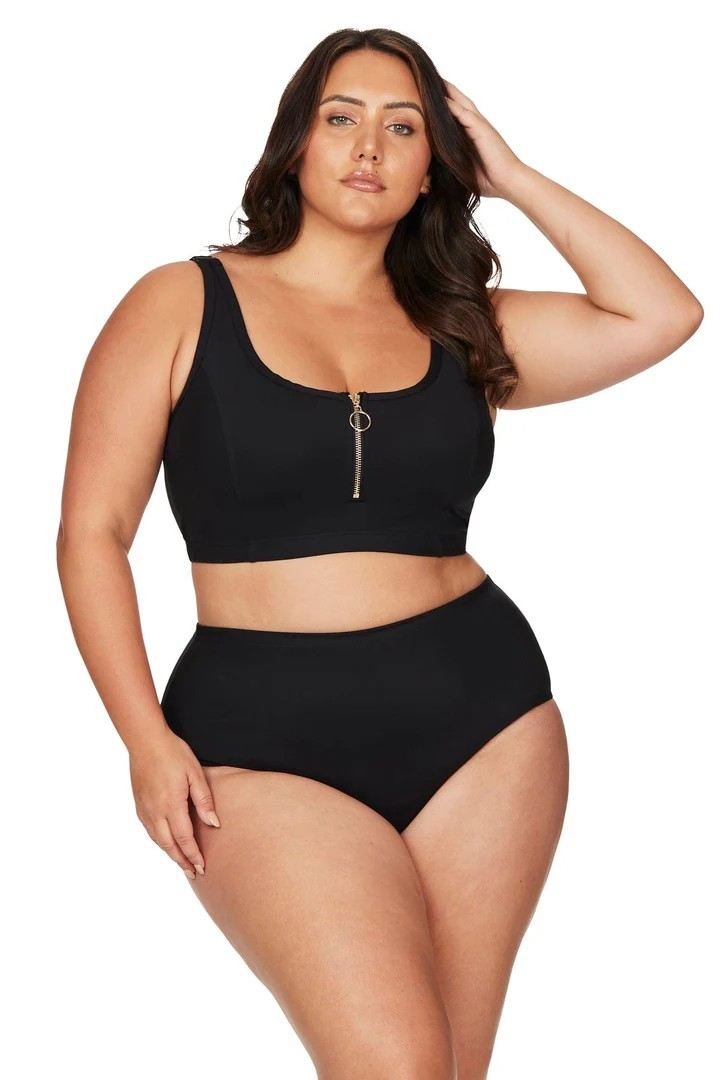 Black Sculpt Renoir High Waist Bikini Bottom