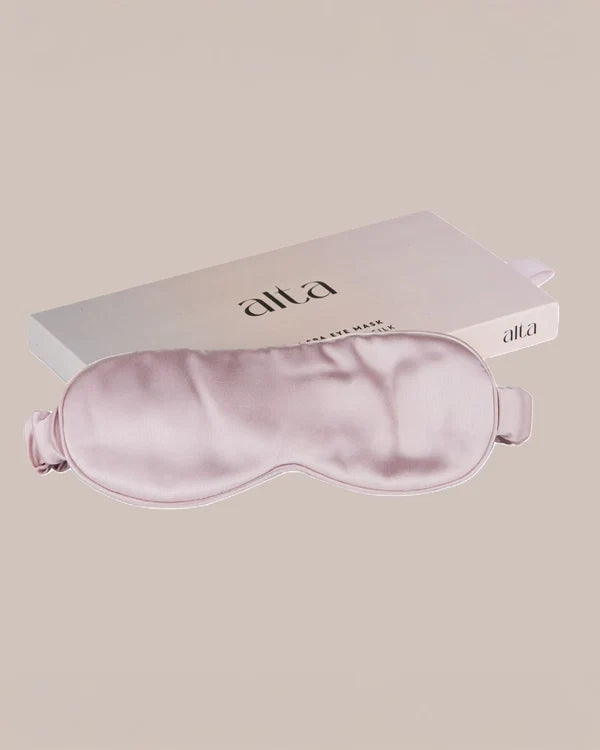 Silk Sleep Mask Shell Pink