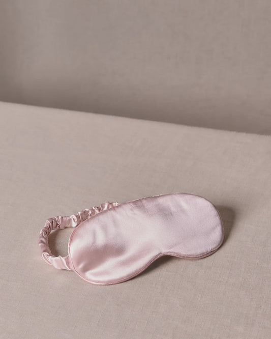 Silk Sleep Mask Shell Pink