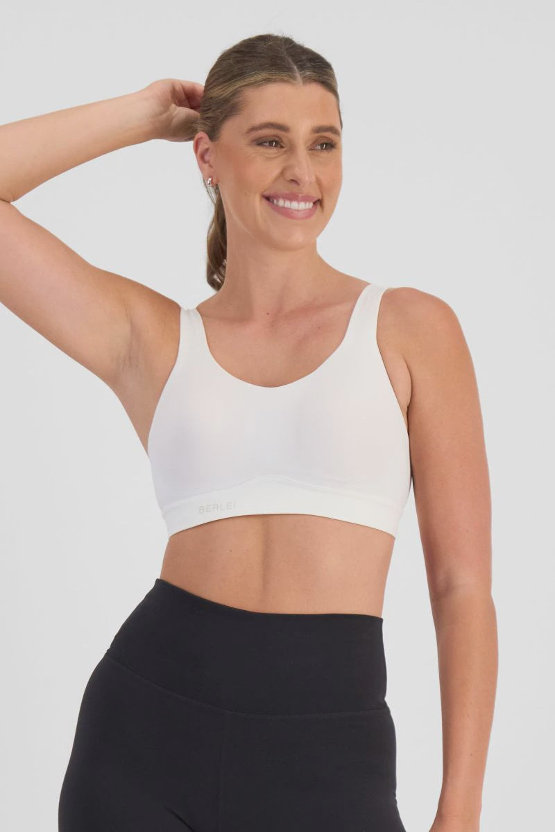 Smooth Power Wirefree Bra in White