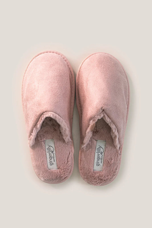 St Moritz Mock Suede Slipper