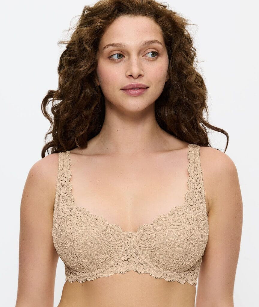 Amourette Balconette Underwire Padded Bra in Skin
