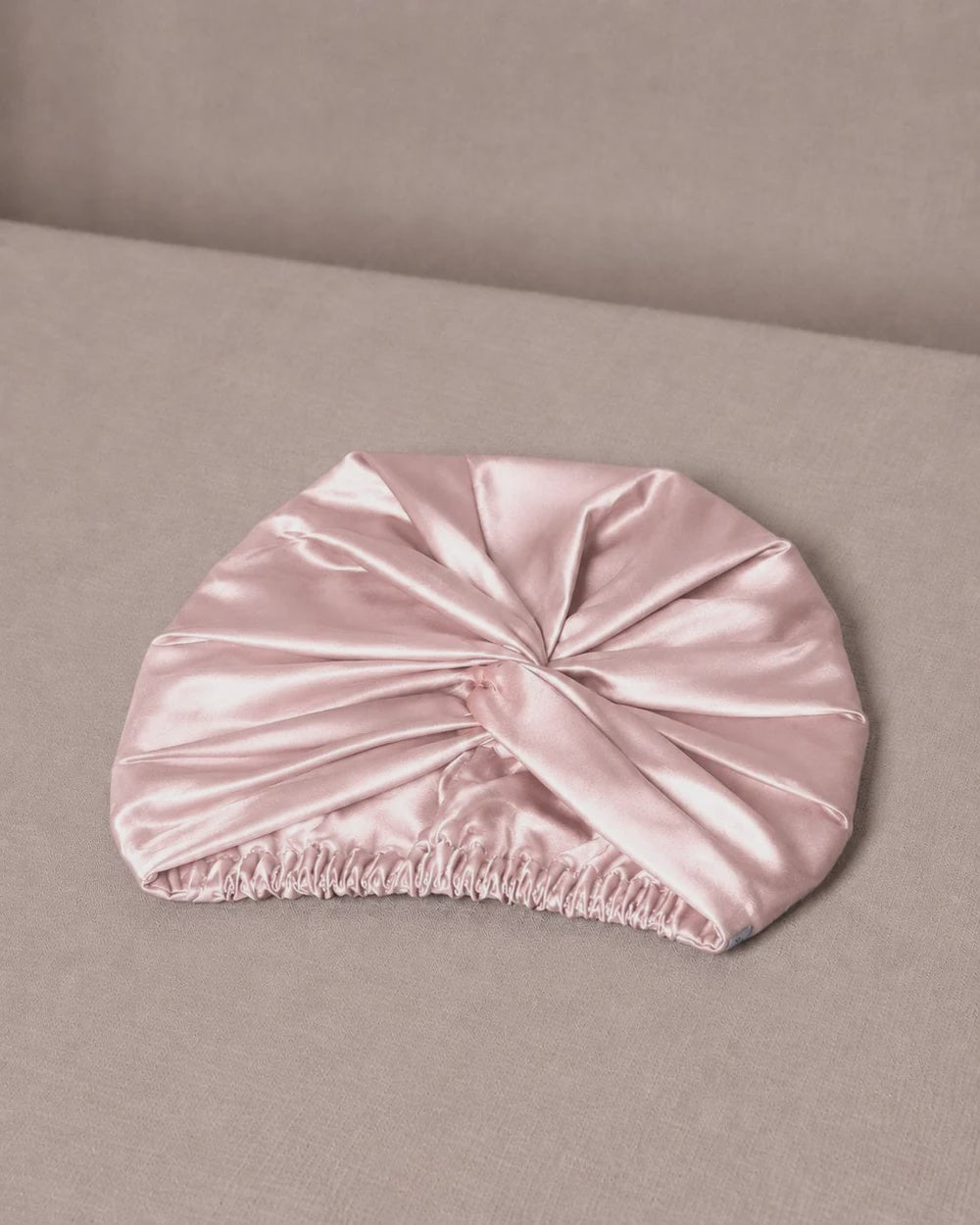Silk Turban Shell Pink | Double- Layered Silk