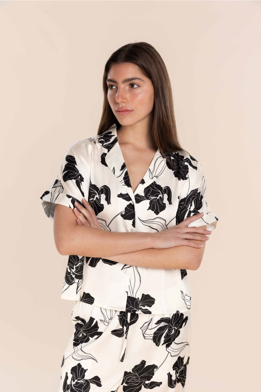 Wren Recycled Silky Satin Floral PJ