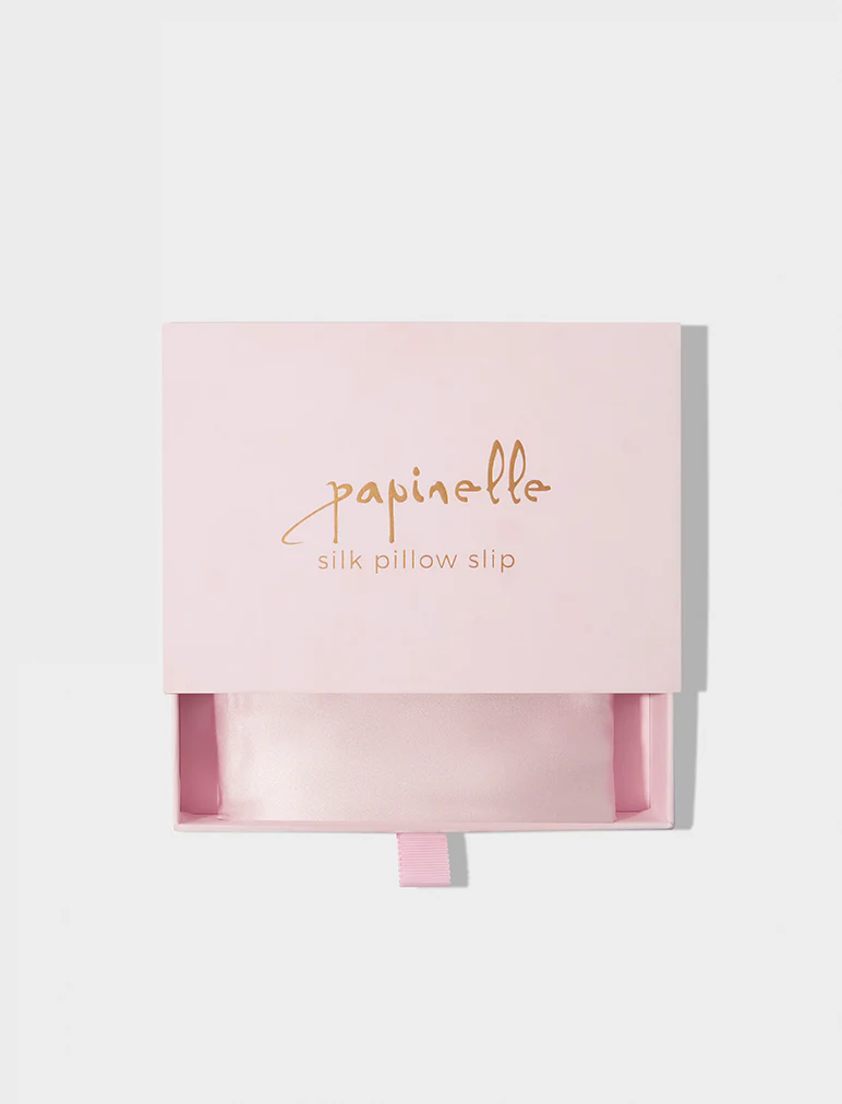 Audrey Boxed Washable Silk Pillow Slip in Pink