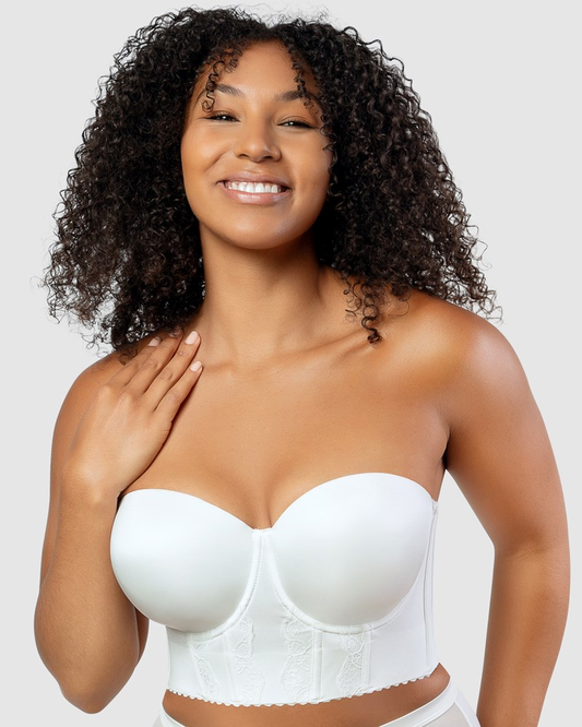 Elissa Seamless Padded Longline Strapless Bra