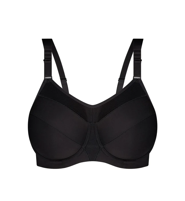 Black Wired Sports Bra